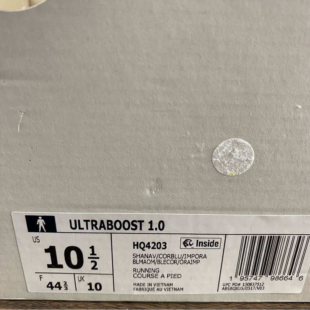 Adidas Ultraboost 1.0 Ultra Boost Shadow Navy Blue White HQ4203 Mens Size - Picture 10 of 10